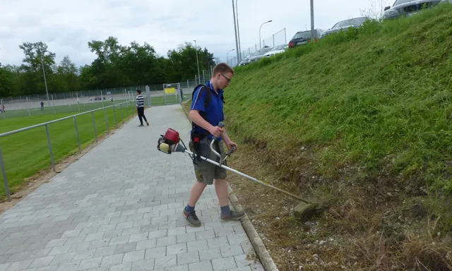 Jugendspieler David Hugenschmidt voll im Einsatz